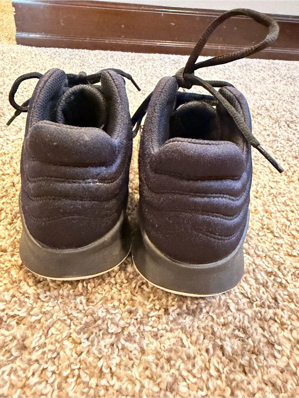 adidas Kids Black and White Athletic Sneakers